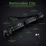 Military Grade Tactical Flashlight  Ultra-Bright 12000 Lumens Waterproof - Product example
