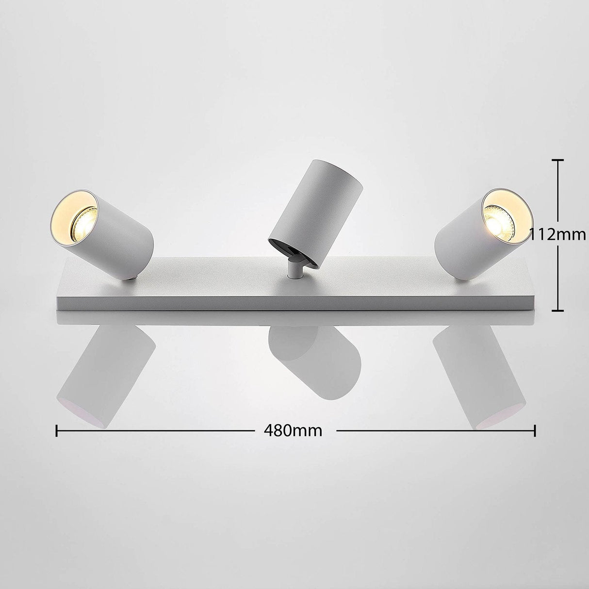 Triple Ceiling Spotlight  White Adjustable Track Light - Product detail 4