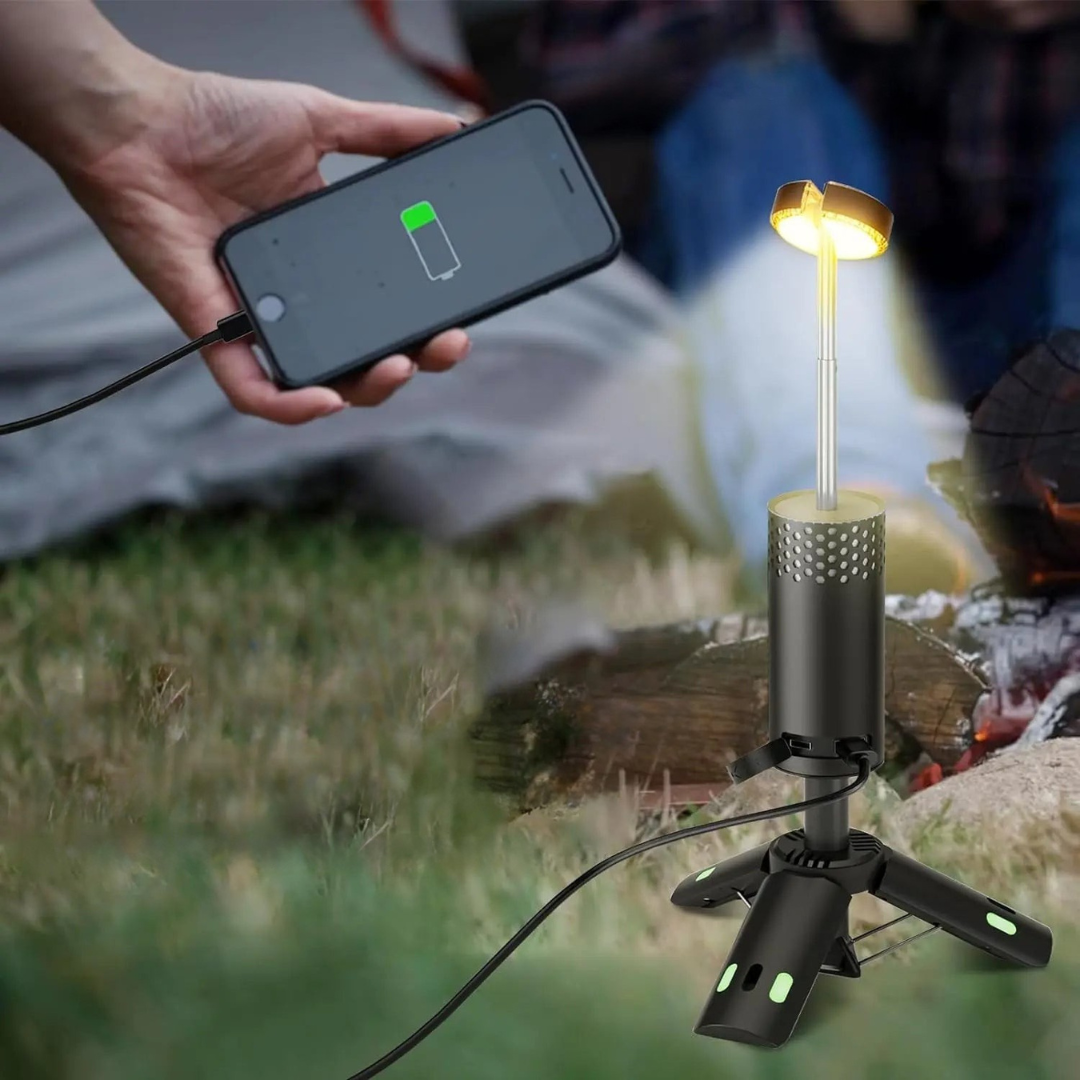 Rechargeable LED Camping Lantern  Tripod Stand with Power Bank - Product detail 6