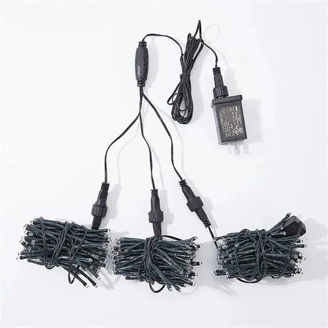 LED Meteor Shower Lights  Cascading Blue Tree Decoration - Product detail 7