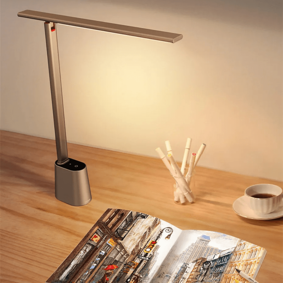LED Desk Lamp  Portable Dimmable with Rechargeable Battery - Product example