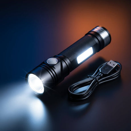 LED Flashlight Rechargeable  100000 Lumens Waterproof Design - Product showcase