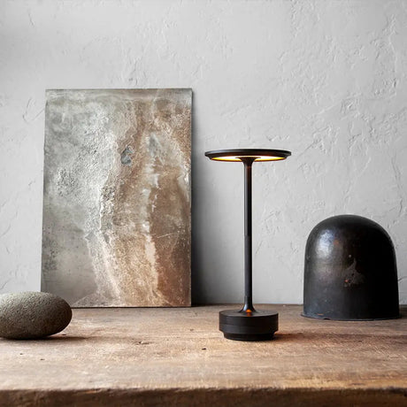 Modern LED Table Lamp  Brass Disk Design - Product detail 10