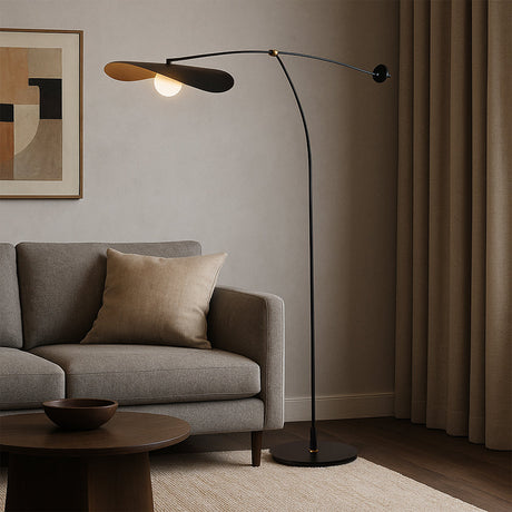 Modern Arc Floor Lamp  Adjustable Metal Design - Product showcase