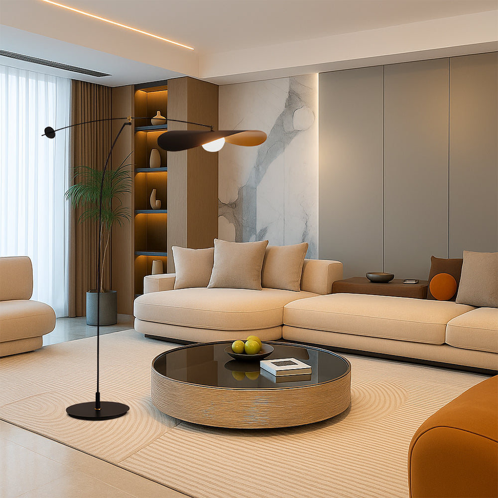 Modern Arc Floor Lamp  Adjustable Metal Design - Product example