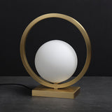 Modern Table Lamp  Brass Circle Globe Design - Product detail 10