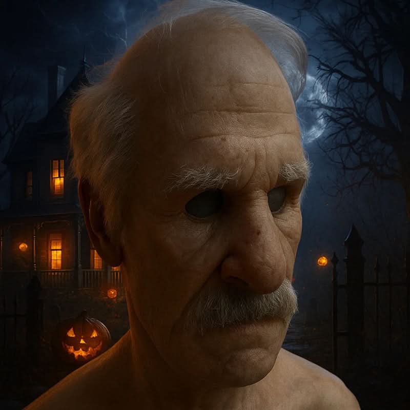 Realistic Latex Character Mask  Premium Natural Rubber Construction - Detailed view