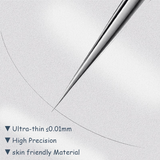 Precision Stainless Steel Tweezers  Ultra Slim Tip for Skincare - Product detail 5