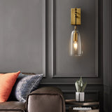 Modern Glass Wall Lamp  Brass Mount Design - Product detail 7