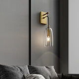 Modern Glass Wall Lamp  Brass Mount Design - Product detail 8