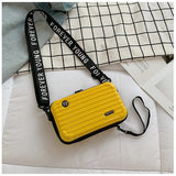 Hard Shell Crossbody Bag  Compact Ribbed Design with Adjustable Strap - Product detail 15