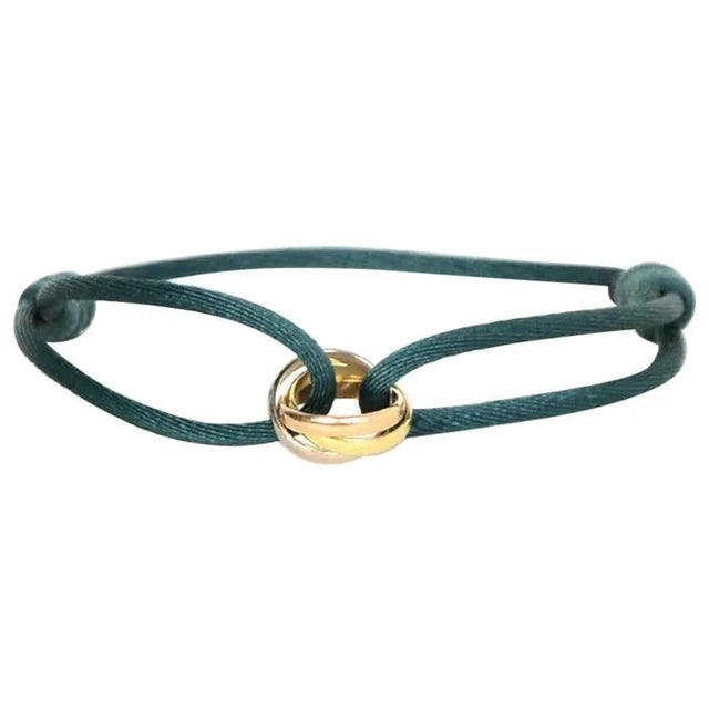 Minimalist Cord Bracelet  Rose Gold Infinity Charm - Product detail 6