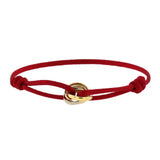 Minimalist Cord Bracelet  Rose Gold Infinity Charm - Product detail 9