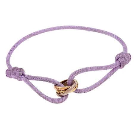 Minimalist Cord Bracelet  Rose Gold Infinity Charm - Product detail 20