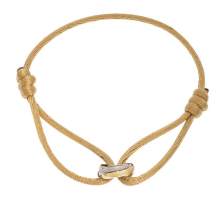 Minimalist Cord Bracelet  Rose Gold Infinity Charm - Product detail 10