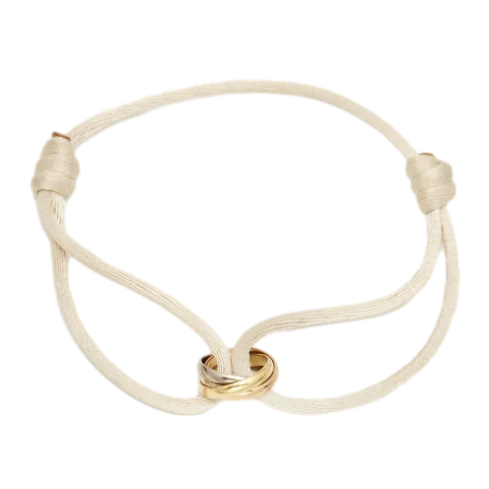 Minimalist Cord Bracelet  Rose Gold Infinity Charm - Product example