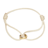 Minimalist Cord Bracelet  Rose Gold Infinity Charm - Product example