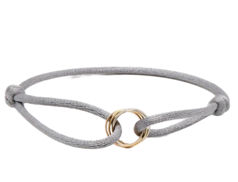 Minimalist Cord Bracelet  Rose Gold Infinity Charm - Product detail 13