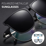 Polarized Clip-On Sunglasses  Lightweight Folding Design with UV400 Protection - Detailed view