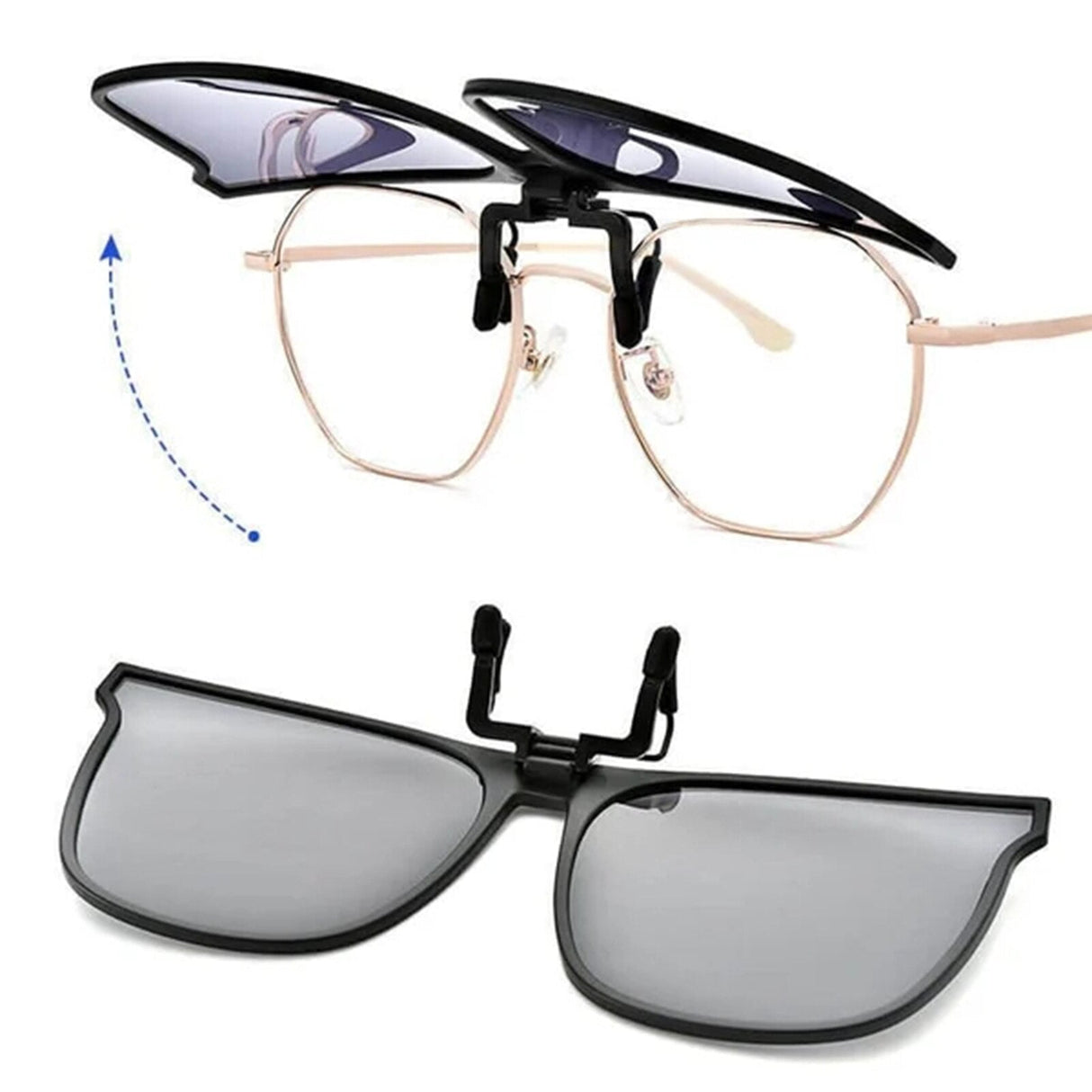 Clip-On Polarized Sunglasses  Lightweight UV400 Protection - Product detail 4