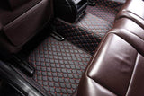 Custom Fit Car Floor Mats  Waterproof Leather with Red Stitching - Product example