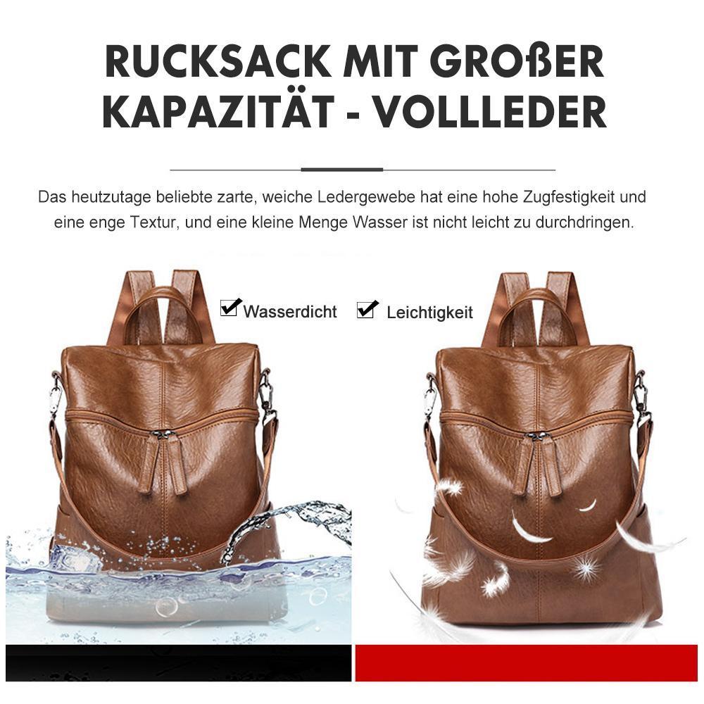 Leather Backpack  Anti-Theft Convertible Design - Product detail 4