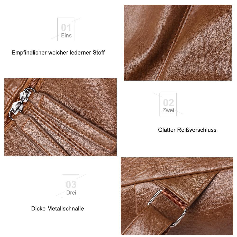 Leather Backpack  Anti-Theft Convertible Design - Product detail 7