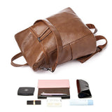 Leather Backpack  Anti-Theft Convertible Design - Product detail 8