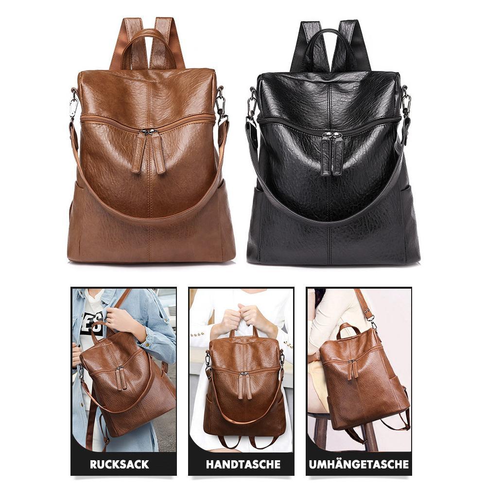 Leather Backpack  Anti-Theft Convertible Design - Product detail 9