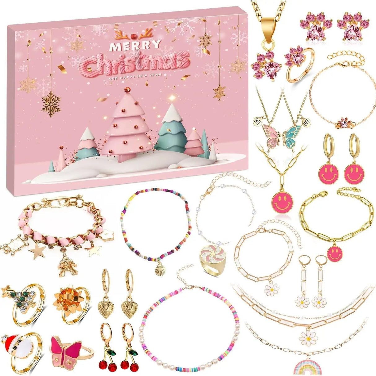 Christmas Advent Calendar  24-Day Jewelry Gift Set for Women - Product detail 7
