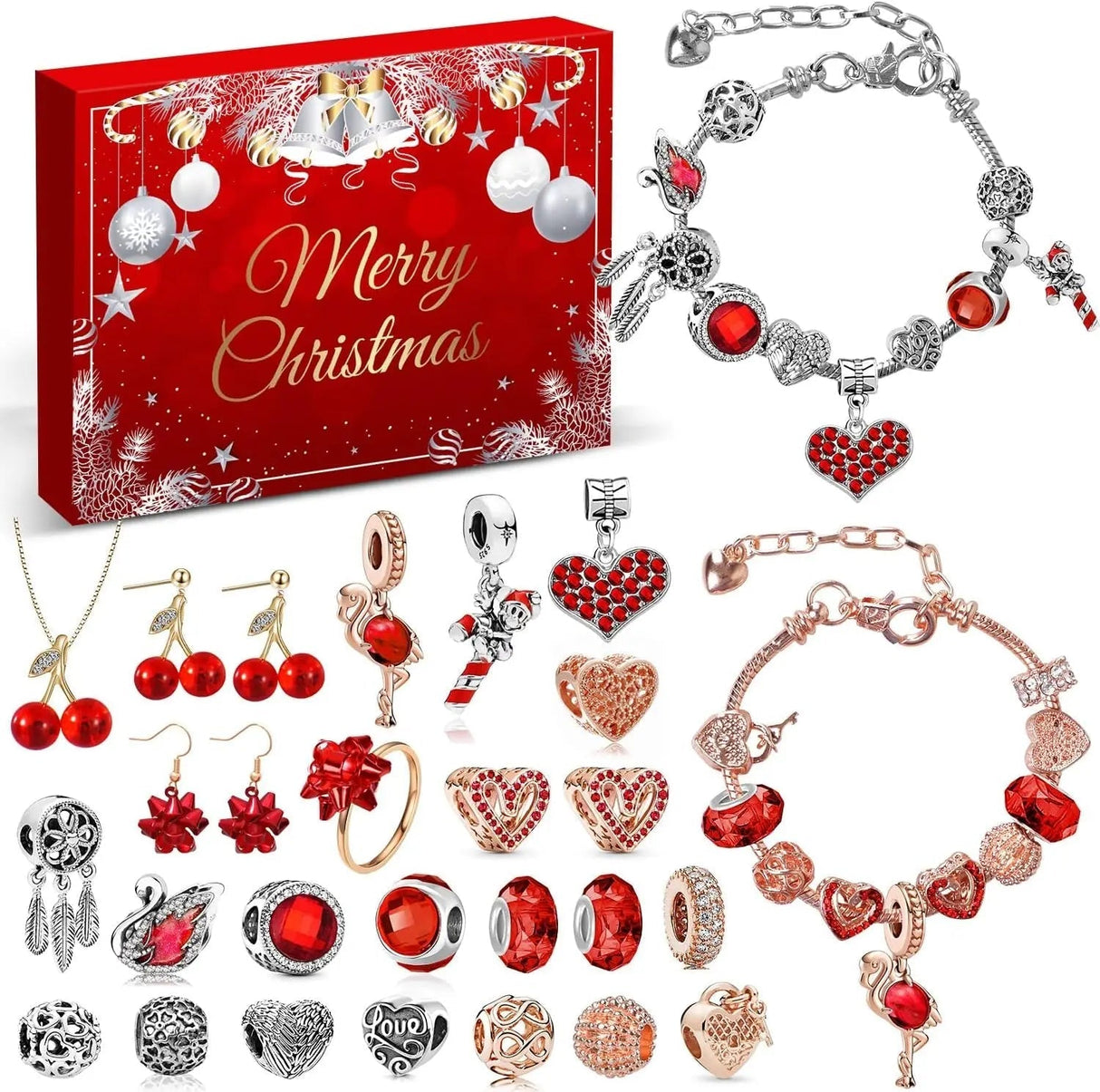 Christmas Advent Calendar  24-Day Jewelry Gift Set for Women - Product detail 8
