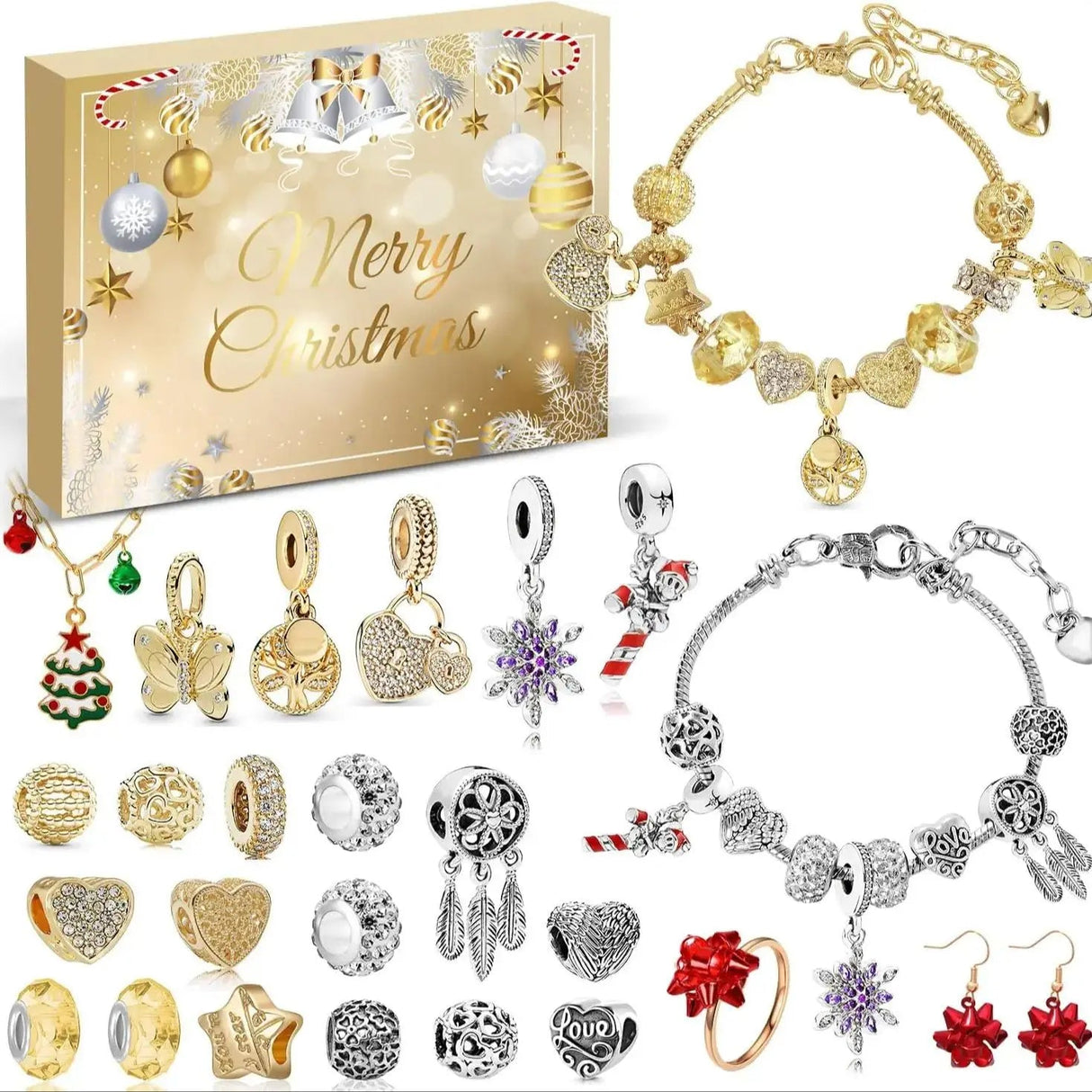Christmas Advent Calendar  24-Day Jewelry Gift Set for Women - Product detail 10