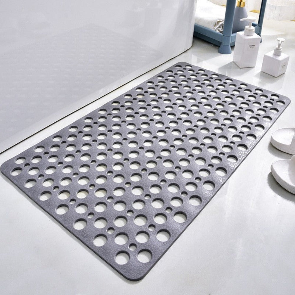 Non-Slip Shower Mat  PVC Drainage Design With Suction Cups - Product showcase