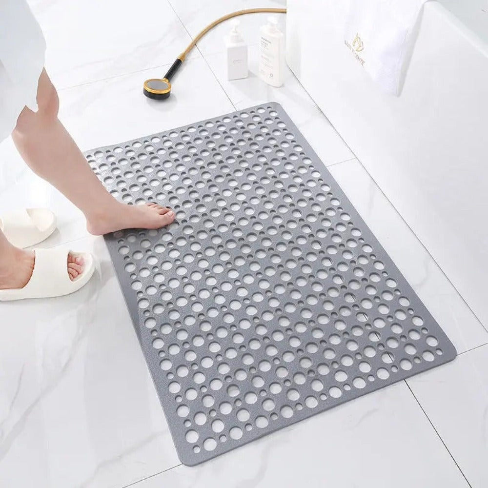 Non-Slip Shower Mat  PVC Drainage Design With Suction Cups - Product example