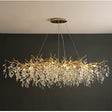 Crystal Chandelier  Gold Branch Design With Glass Drops - Product showcase