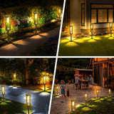 Solar Garden Path Lights  Glass Panel LED Lanterns - Product detail 6