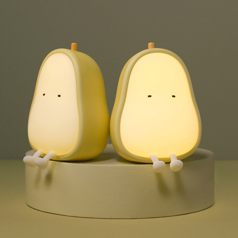 Avocado Night Light  Cute LED Childrens Lamp - Product showcase