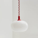 Modern Pendant Light  Frosted Glass Dome Design - Product detail 4