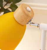 Scandinavian Table Lamp  Wood Base White Shade Design - Product detail 4
