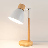 Scandinavian Table Lamp  Wood Base White Shade Design - Product detail 13