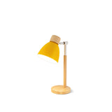 Scandinavian Table Lamp  Wood Base White Shade Design - Product detail 11
