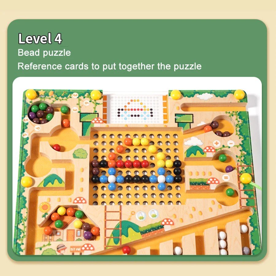 Montessori Magnetic Maze Toy  Educational Learning Board Game - Product detail 7