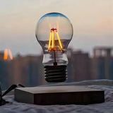 Floating LED Table Lamp  Magnetic Levitation Wood Base Design - Product detail 4