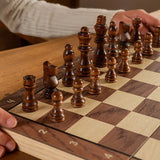Wooden Chess Set  Magnetic Foldable Travel Board - Product example