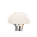 Modern Table Lamp  White Glass Dome Chrome Base - Product detail 21