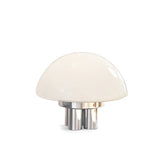 Modern Table Lamp  White Glass Dome Chrome Base - Product detail 20