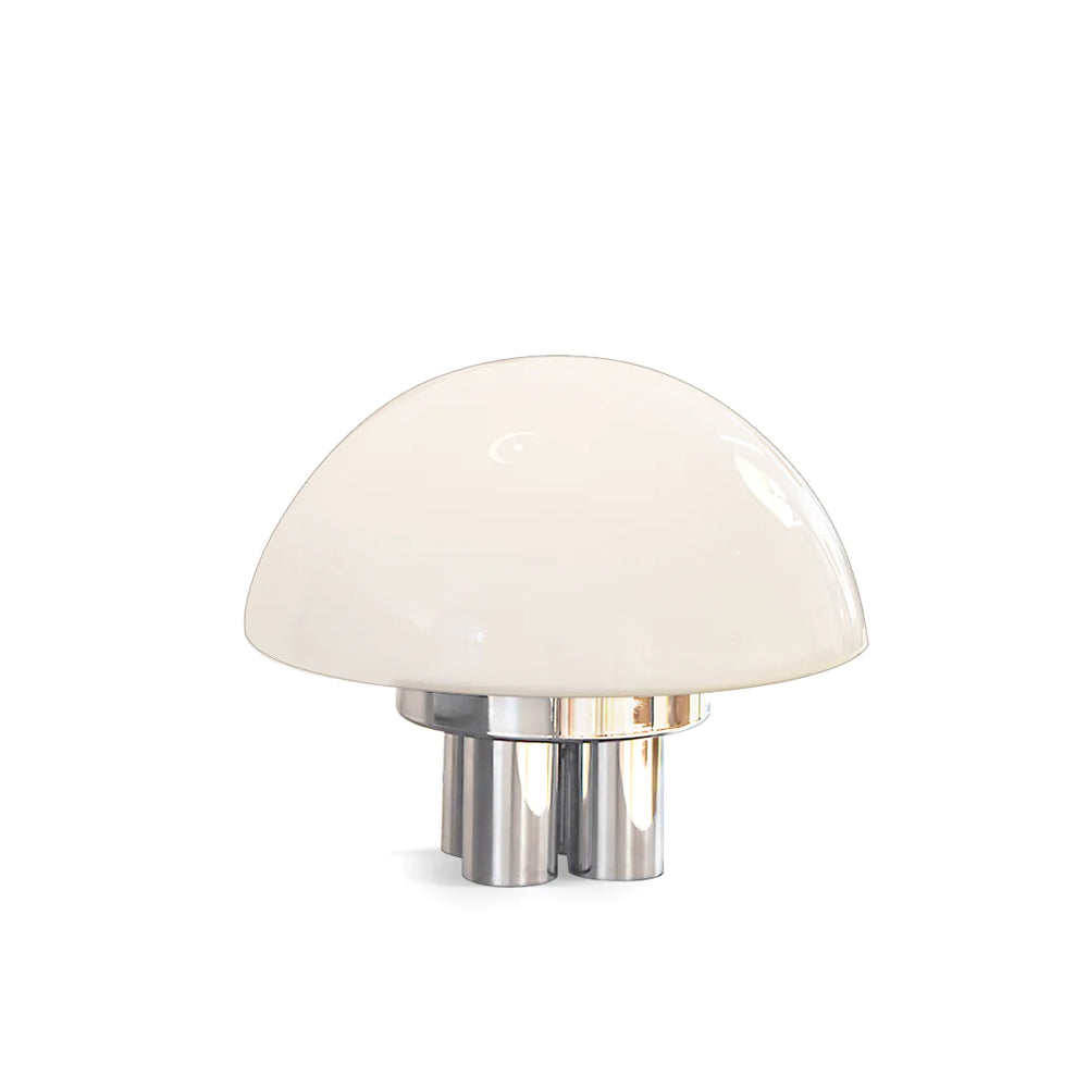 Modern Table Lamp  White Glass Dome Chrome Base - Product detail 22