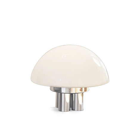 Modern Table Lamp  White Glass Dome Chrome Base - Product detail 22