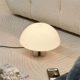 Modern Table Lamp  White Glass Dome Chrome Base - Product detail 14