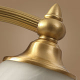 Vintage Table Lamp  Magnolia Glass Shade with Brass Stand - Product detail 24